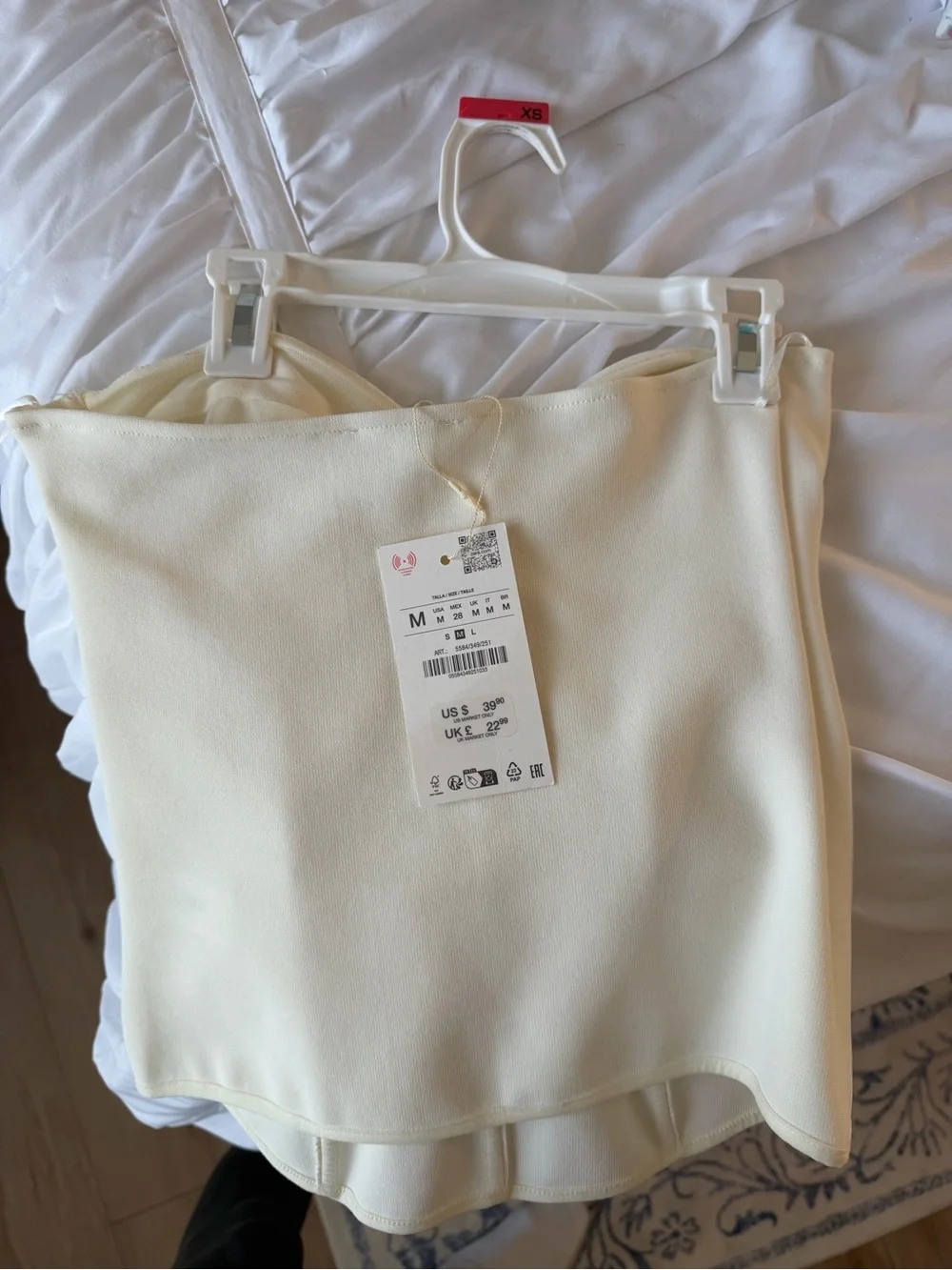 Zara Cream Bustier Corset Top - Picture 2 of 4
